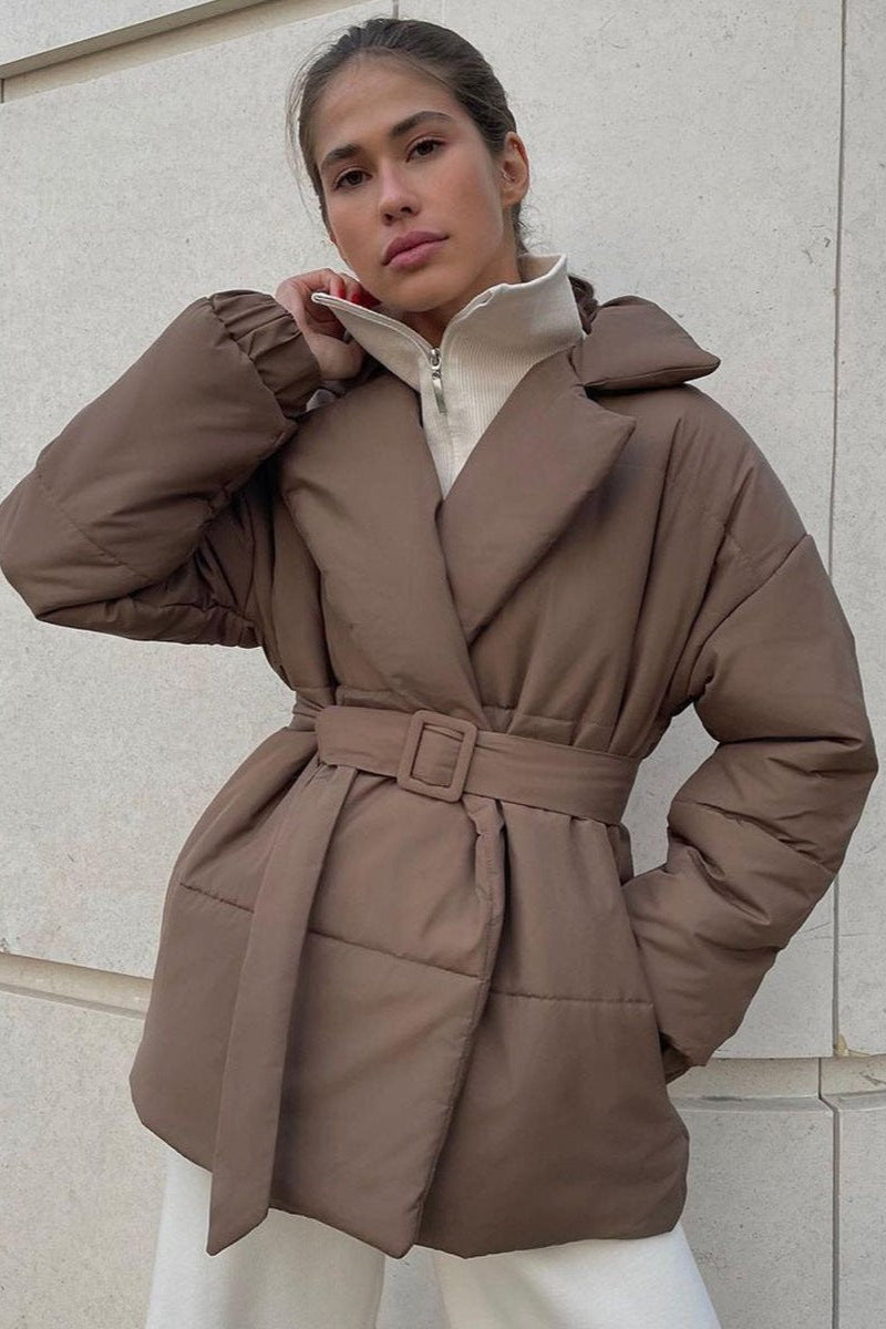 ZEYA - Thalia Belted Puffer Jacket