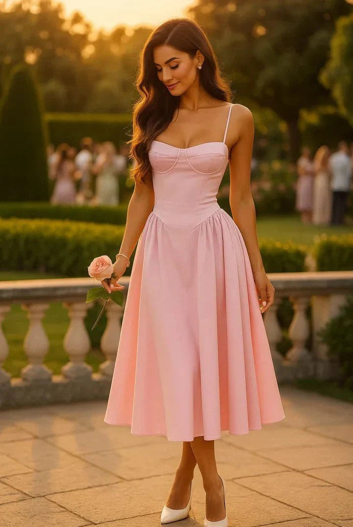 ZEYA - Thomasin Midi Wedding Guest Dress