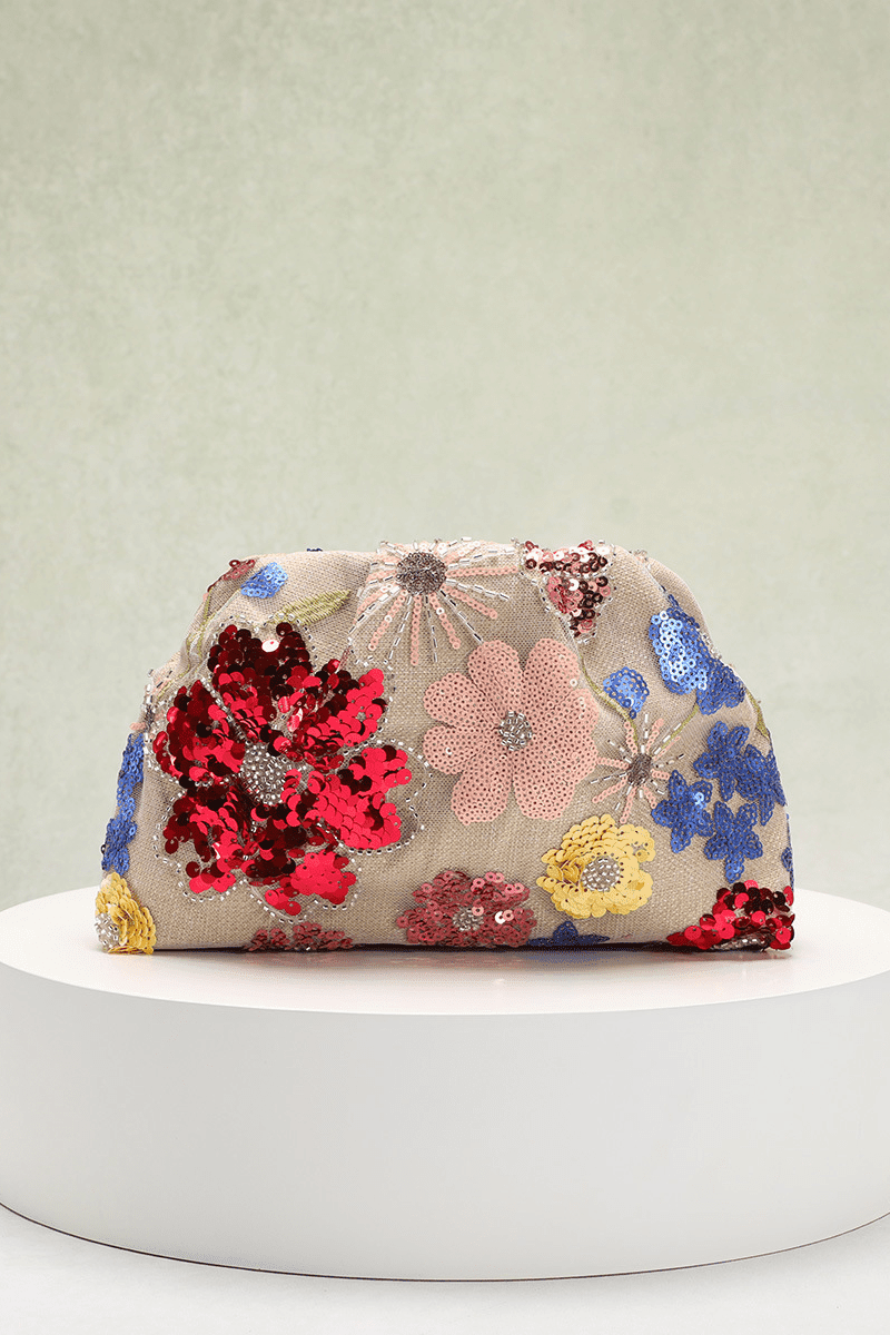 ZEYA - Violet Sequin Clutch