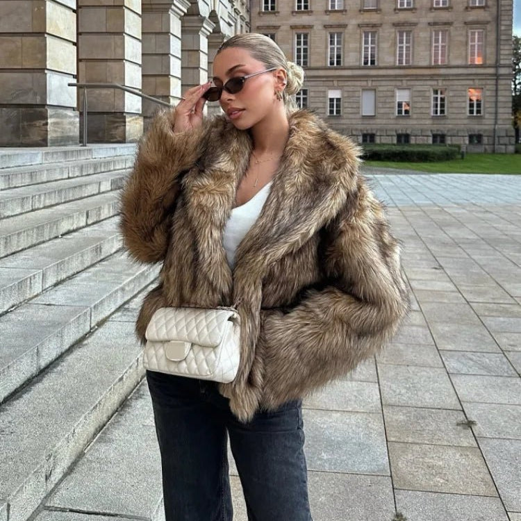 ZEYA - Vivian Oversized Faux Fur Coat