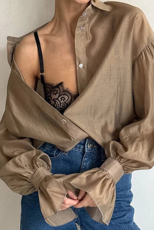 ZEYA - Vivienne Long Sleeve Sheer Blouse