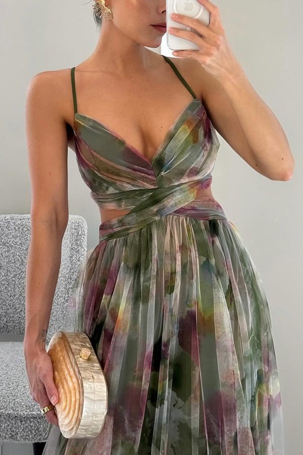 ZEYA - Yseult Floral V - Neck Maxi Dress