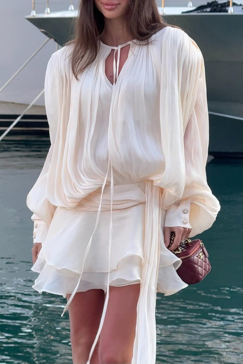ZEYA - Yvanna Ruffled Chiffon Mini Dress