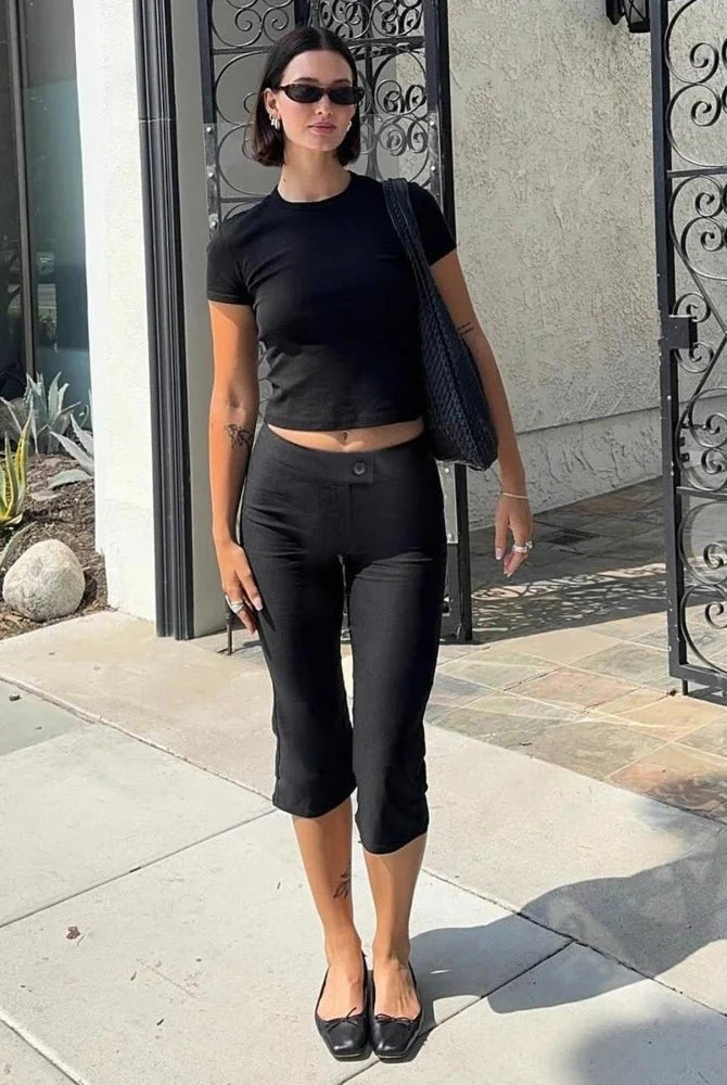 ZEYA - Zenaida Black Capri Pants