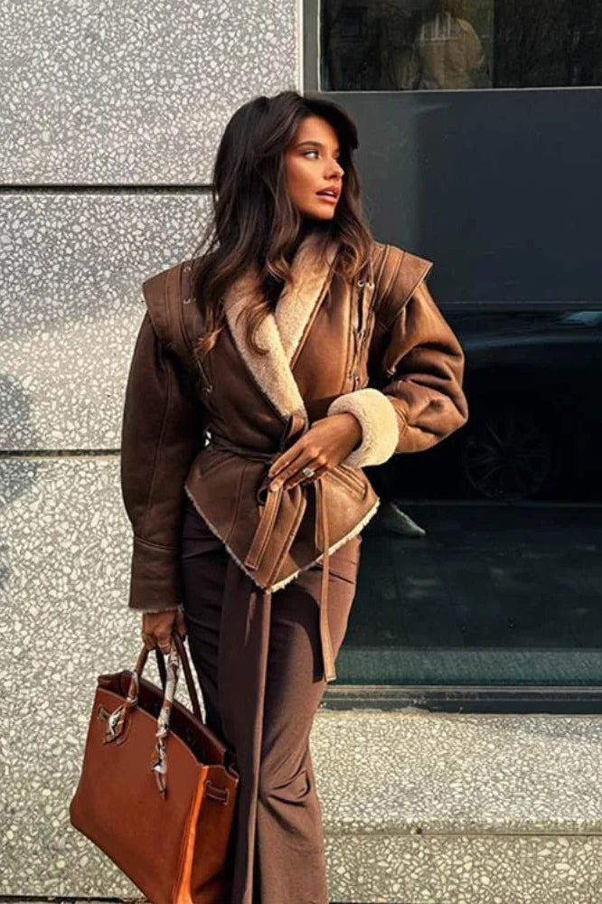 ZEYA - Zenna Faux Leather Coat