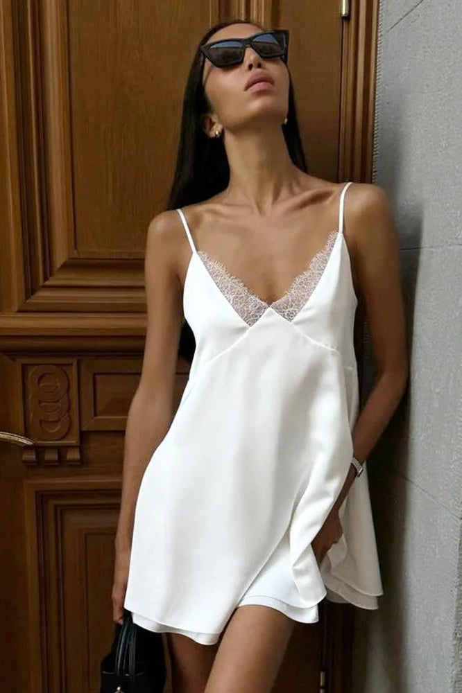 ZEYA - Zinnia Satin Mini Cami Dress
