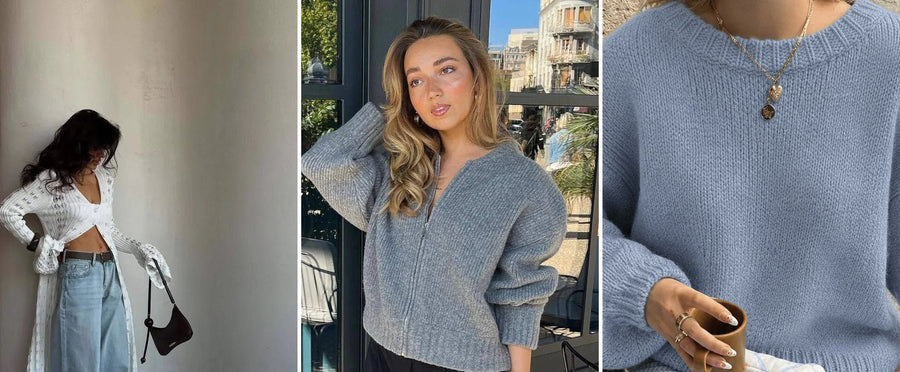 Il cardigan come cappotto: il trucco più semplice per vestirsi a strati in ottobre