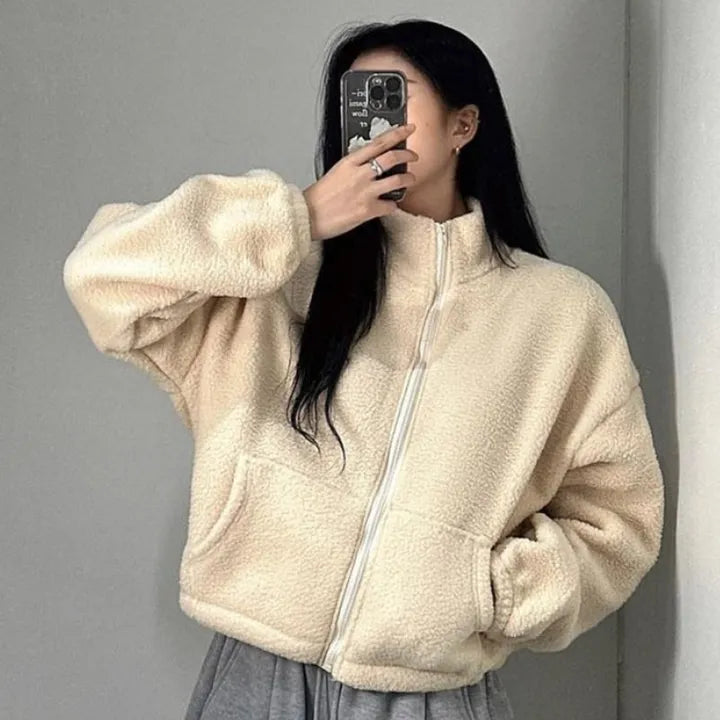 Veste en peluche zippée Suzette