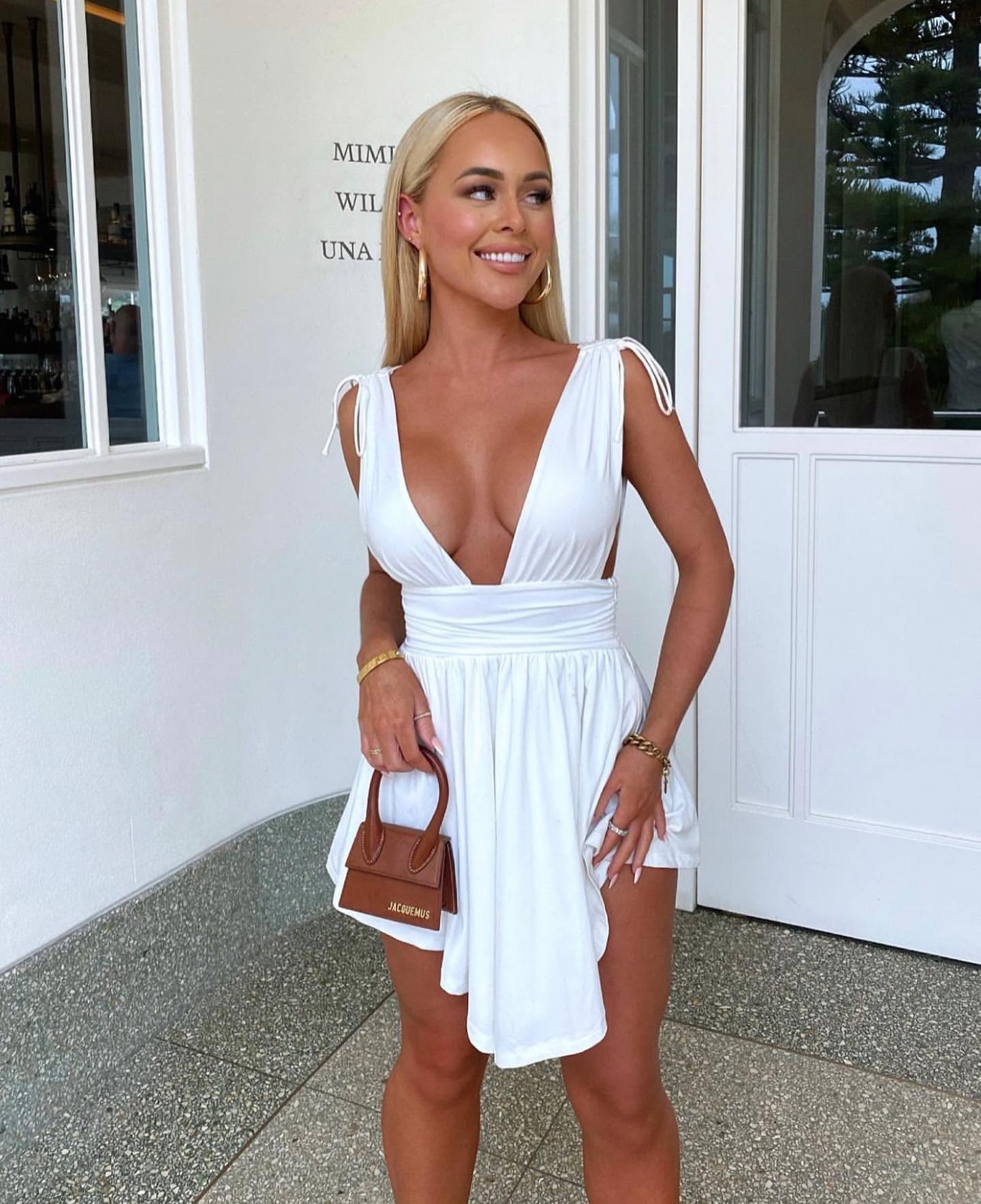 Vanessa plissiertes Mini-Kleid