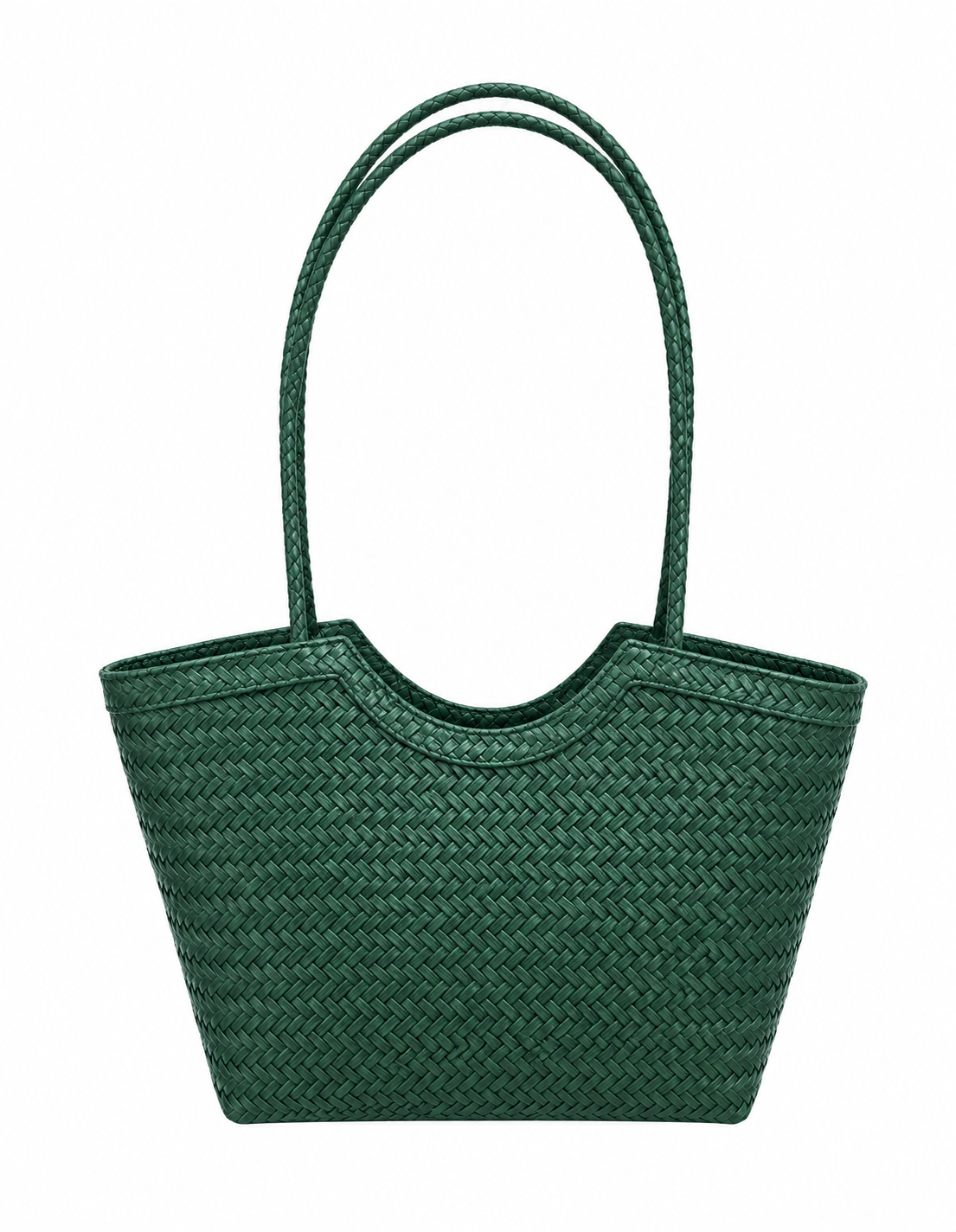 Mica Geflochtene Tasche aus Kunstleder