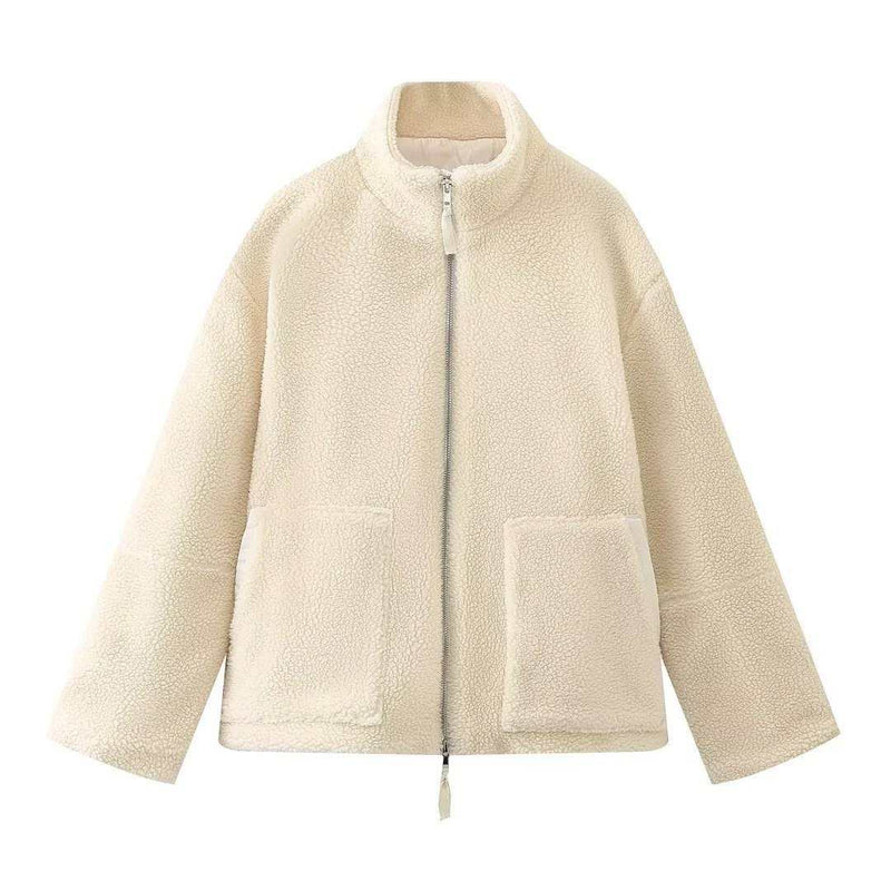 Veste en peluche zippée Suzette