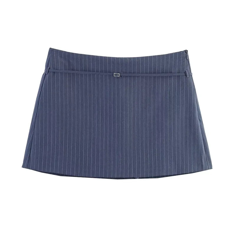 Lola Skort mit seitlichem Reißverschluss und Gürtel