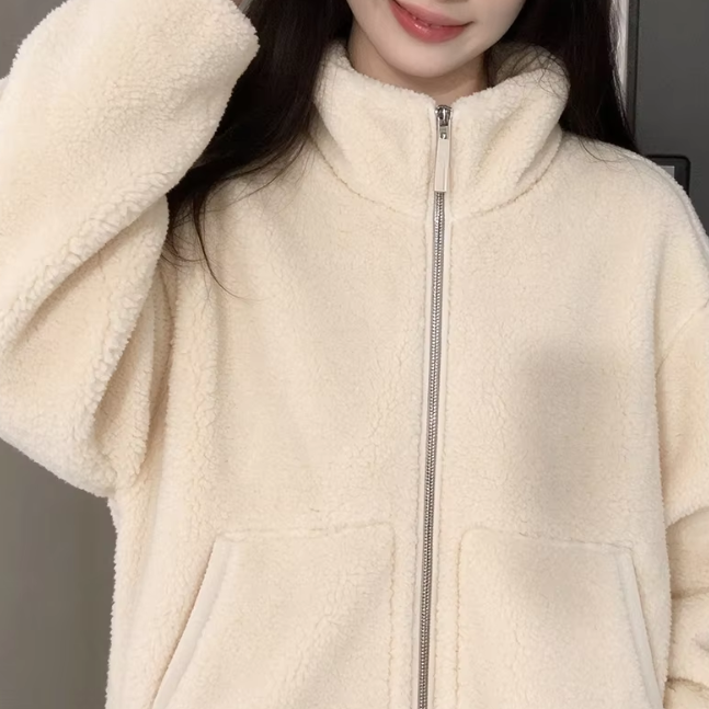 Veste en peluche zippée Suzette