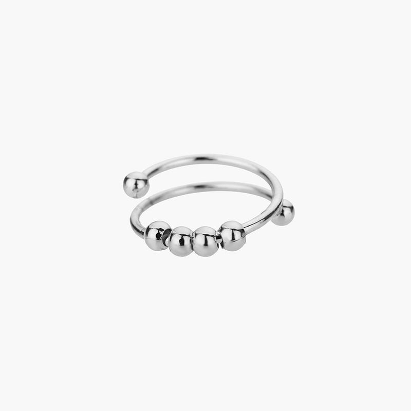 ZEYA Blair Anxiety Spinner Ring in Silver
