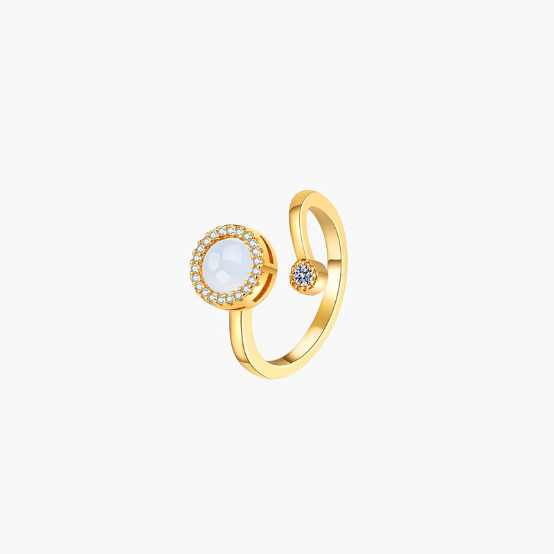 ZEYA Anxiety Spinner Ring in Gold