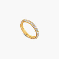Zeya Crown-Edge Strass-Bandring