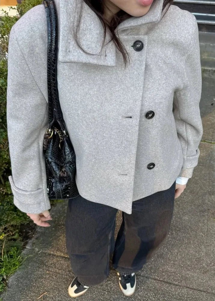 Giacca con Collo Alto e Tasche Alice