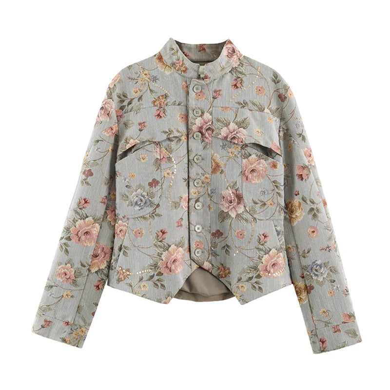 Anne Vintage Jacquard Kurzjacke