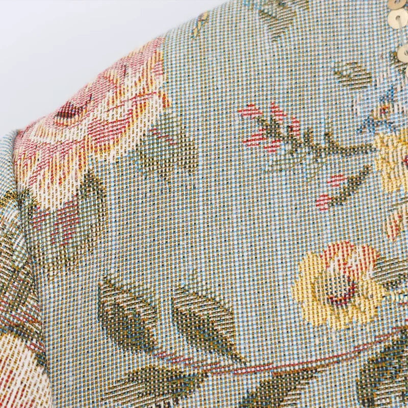 Anne Vintage Jacquard Kurzjacke
