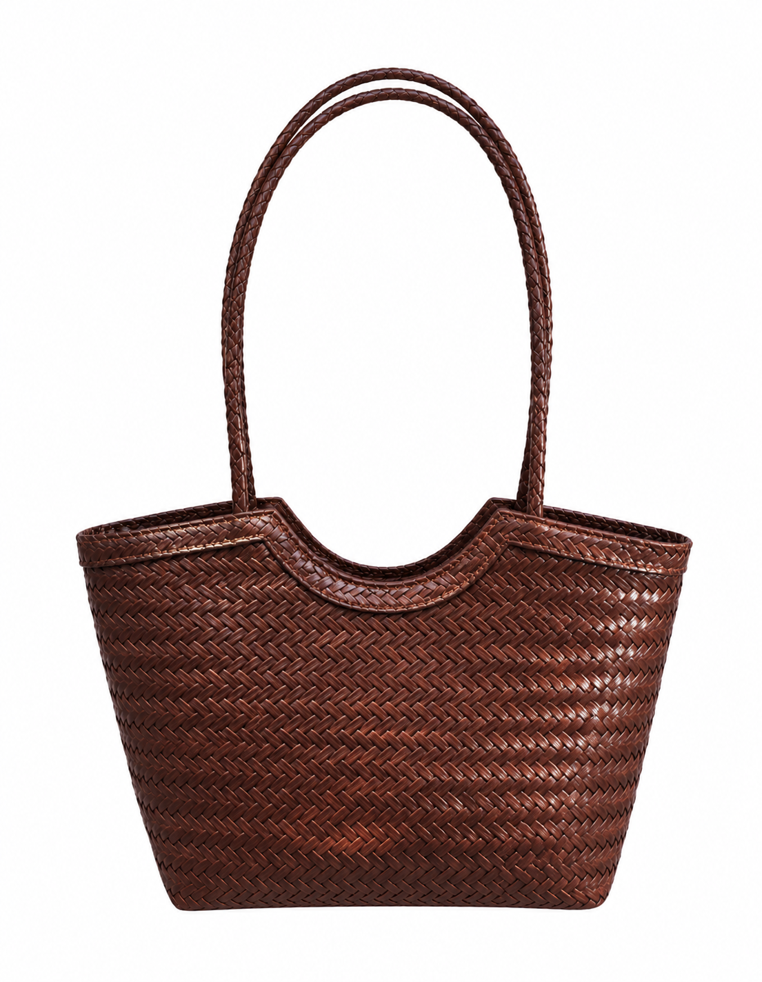 Mica Geflochtene Tasche aus Kunstleder