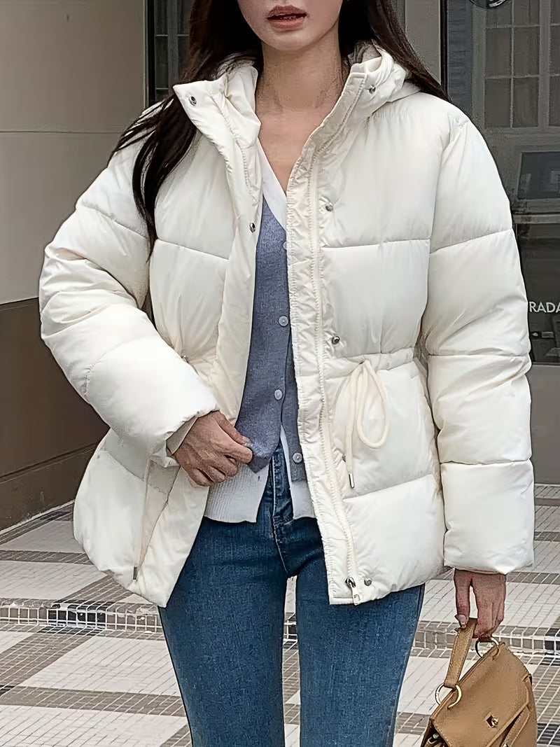 Carmen Veste matelassée oversize à taille coulissante