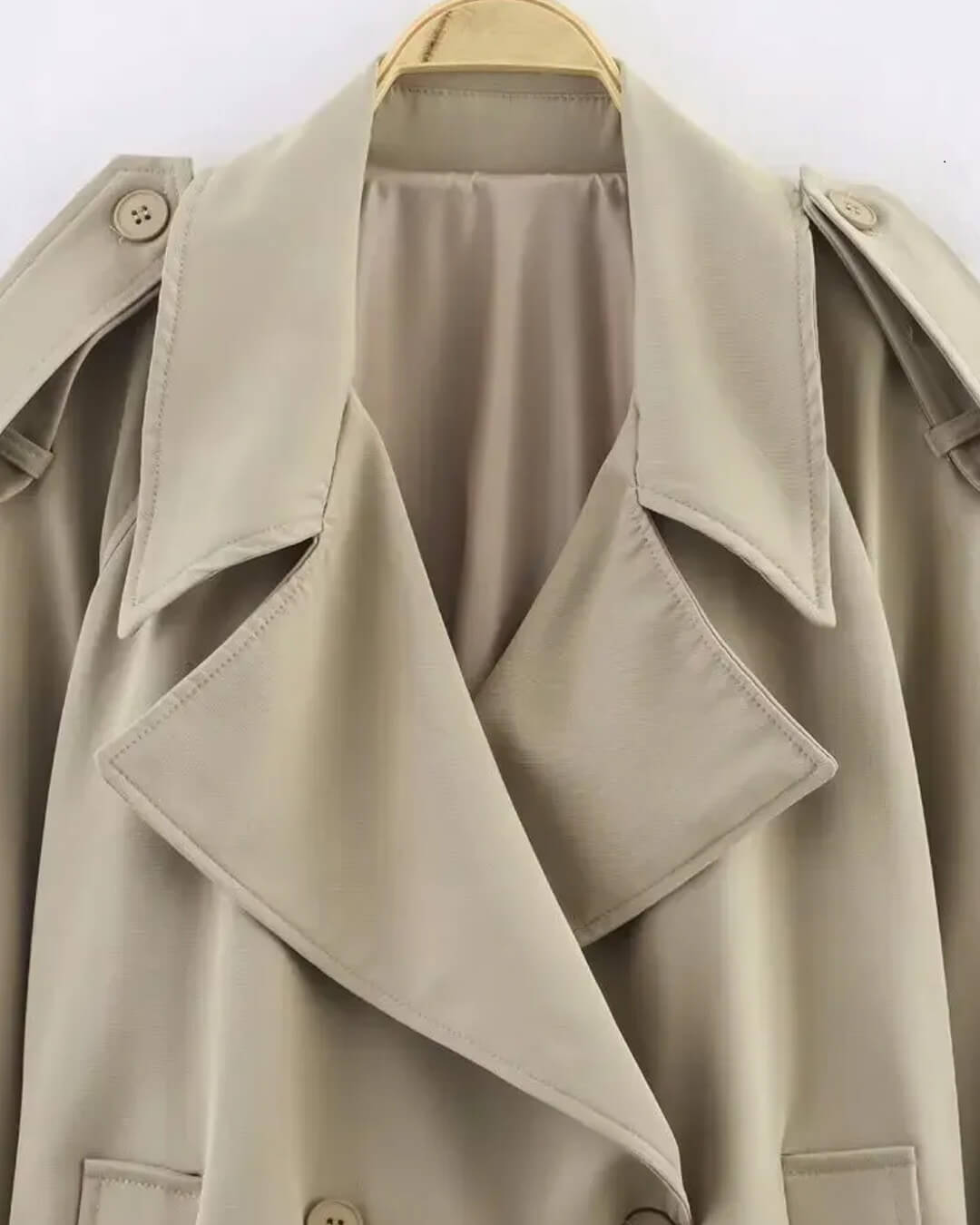 Trench coat oversize con cintura Fabienne