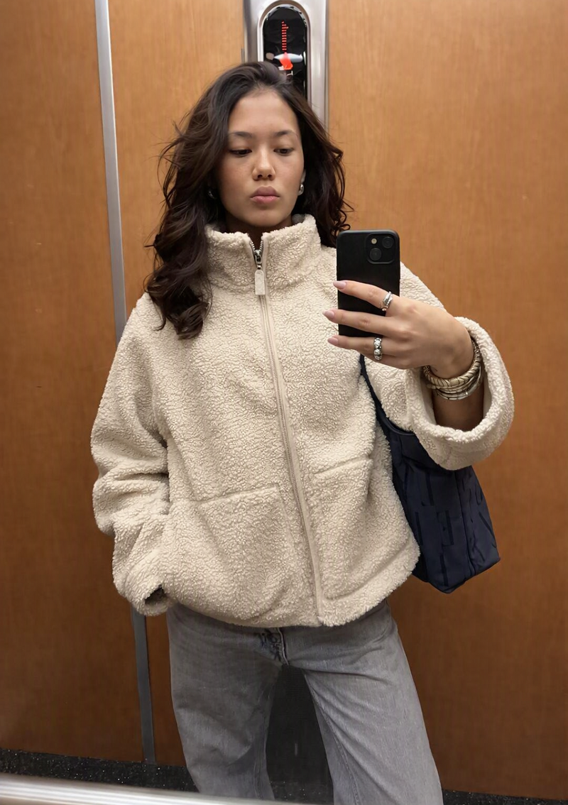 Veste en peluche zippée Suzette