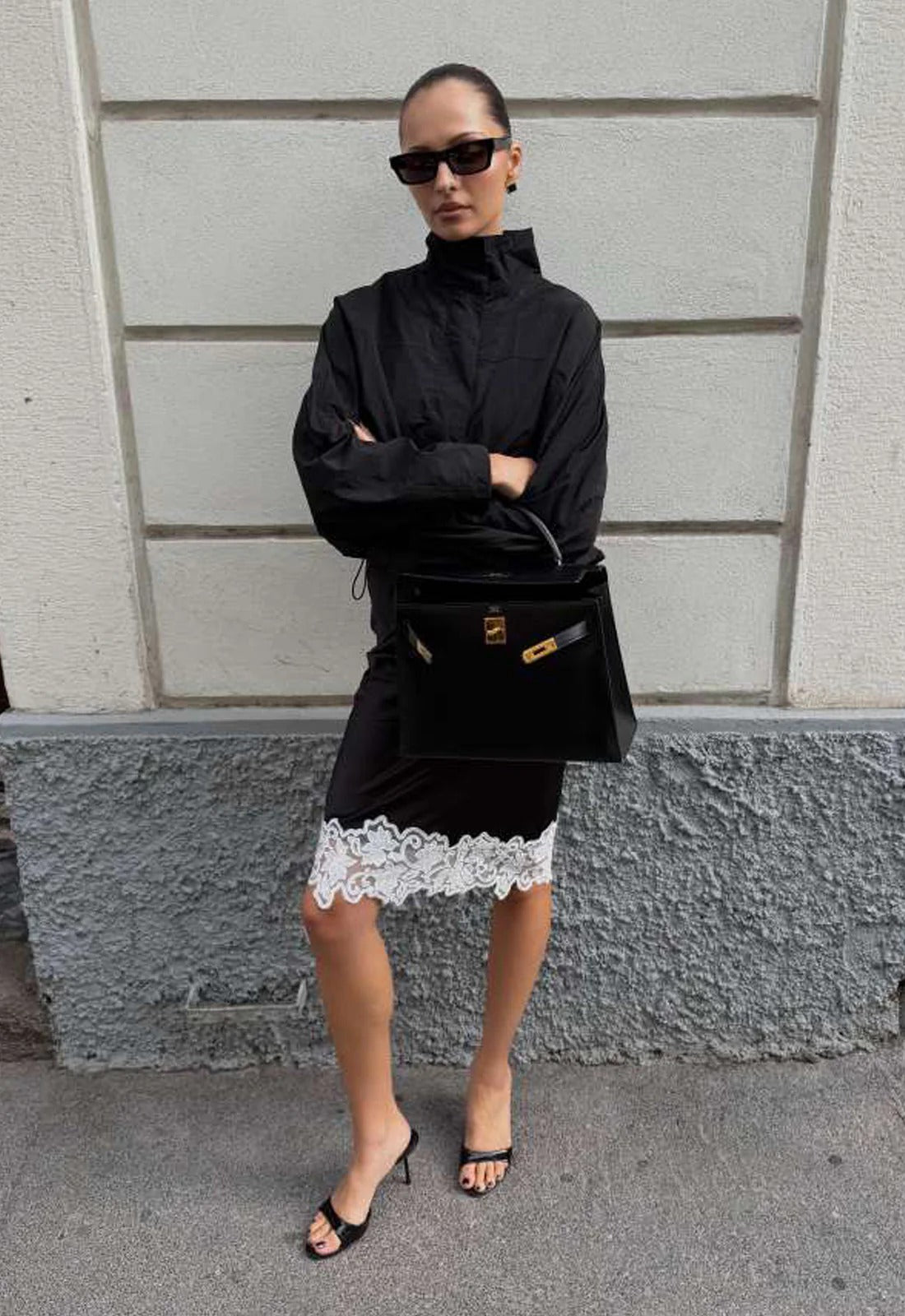 Fiona Windbreaker-Jacke mit Funnel-Neck
