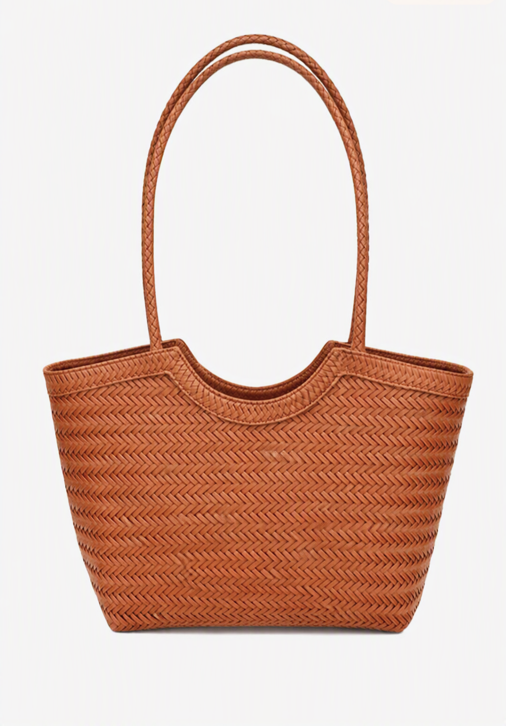 Mica Geflochtene Tasche aus Kunstleder