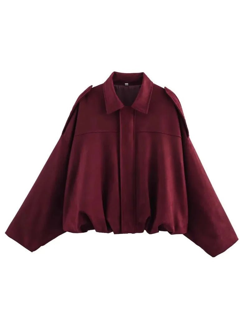 ZEYA - Lori Suede Bomber Jacket