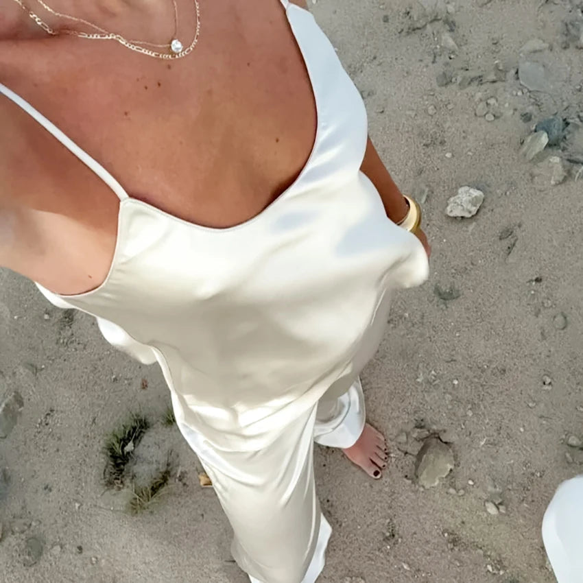 Margot Satin Two-Piece Set