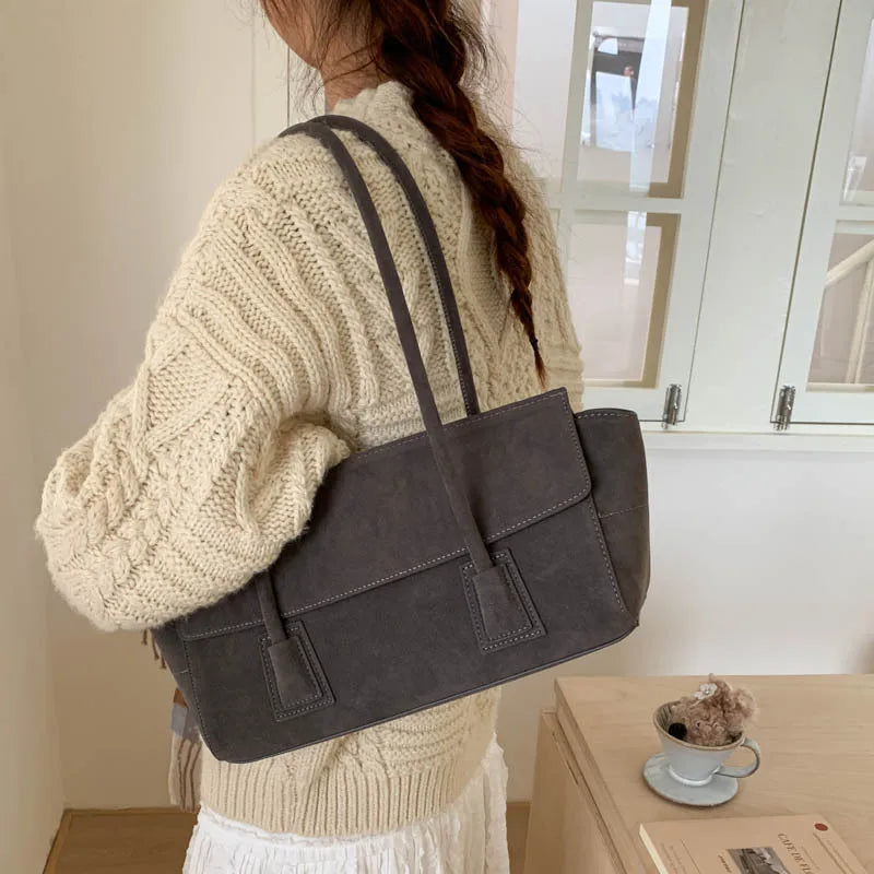 Sac bandoulière en suède vintage Melissa
