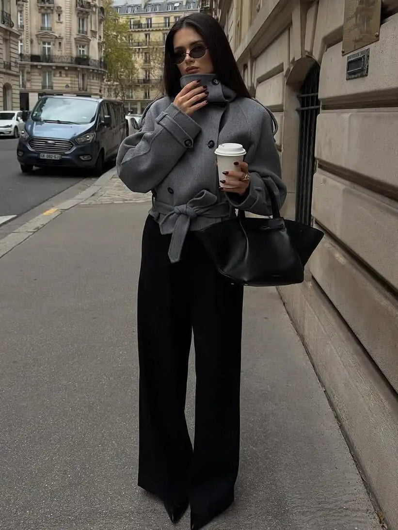 Cappotto dolcevita doppiopetto Carmen
