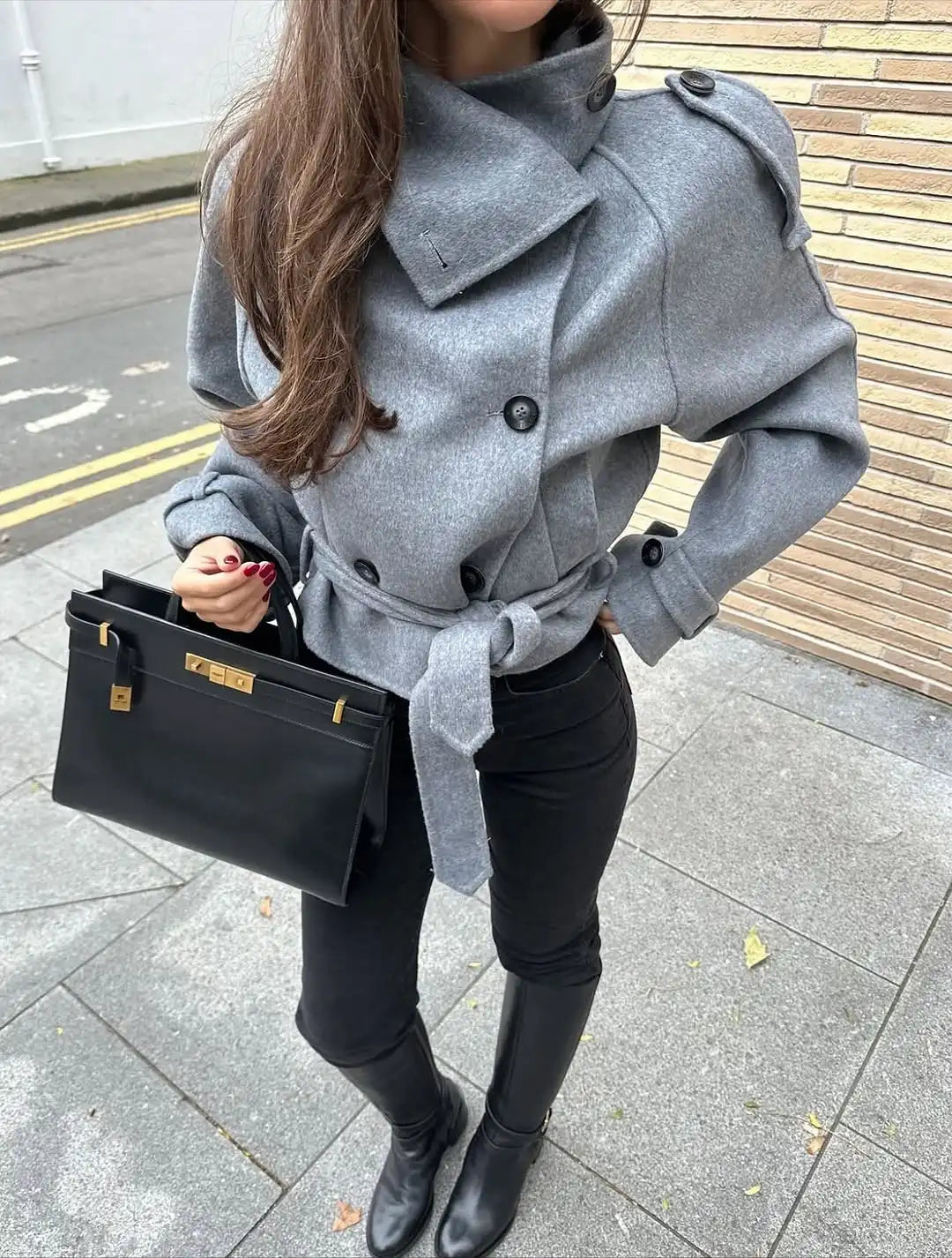 Cappotto dolcevita doppiopetto Carmen