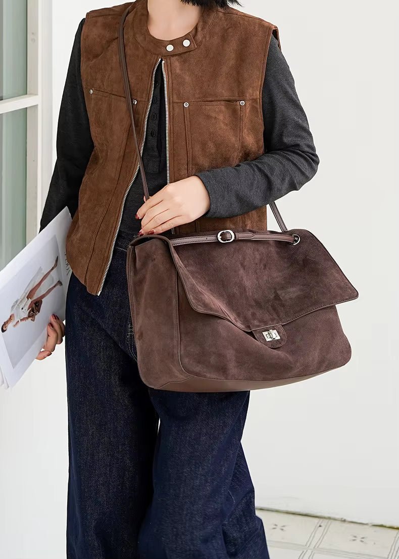 Lena Retro-Shopper aus gefrostetem Rindsleder