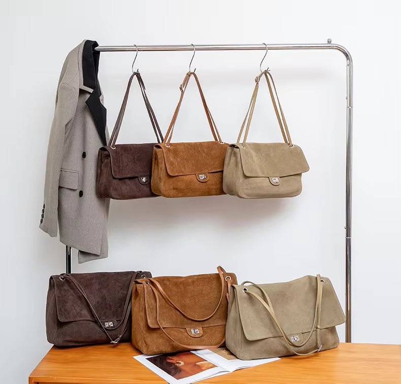 Lena Retro-Shopper aus gefrostetem Rindsleder