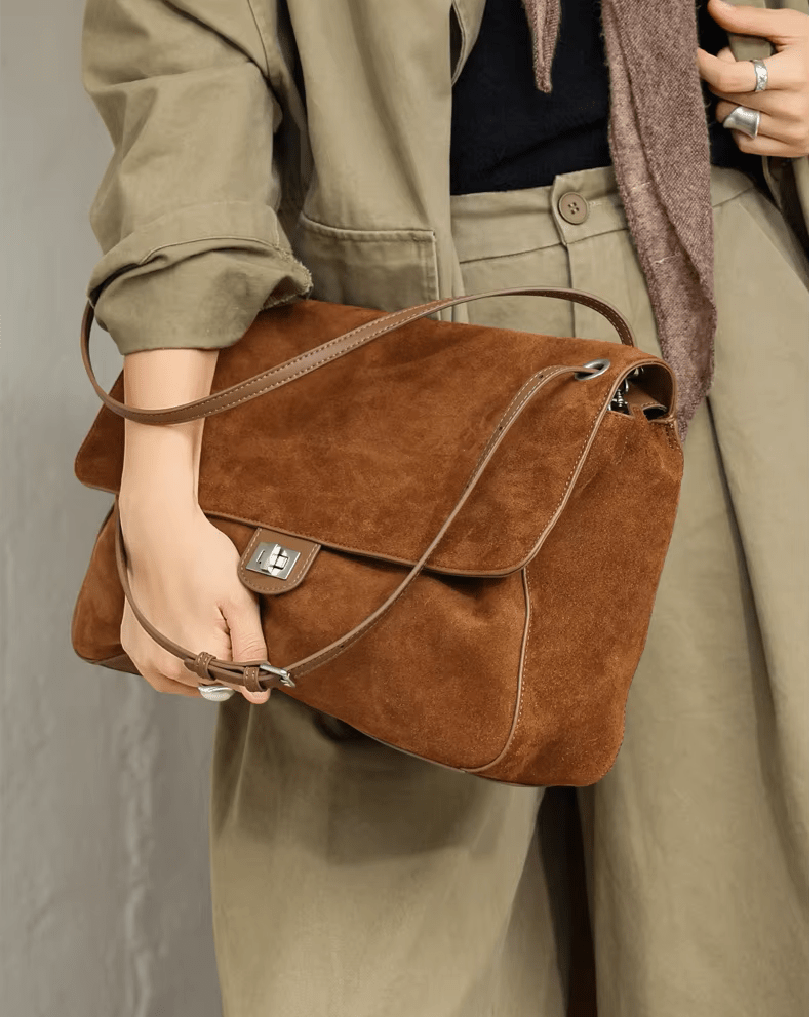 Lena Retro-Shopper aus gefrostetem Rindsleder