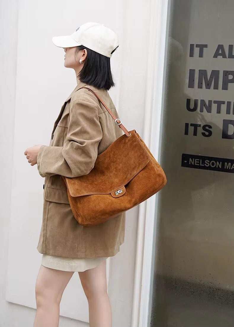 Lena Retro-Shopper aus gefrostetem Rindsleder