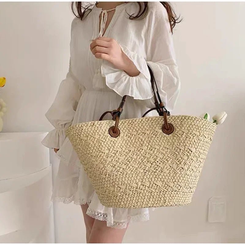 Borsa estiva intrecciata Margot