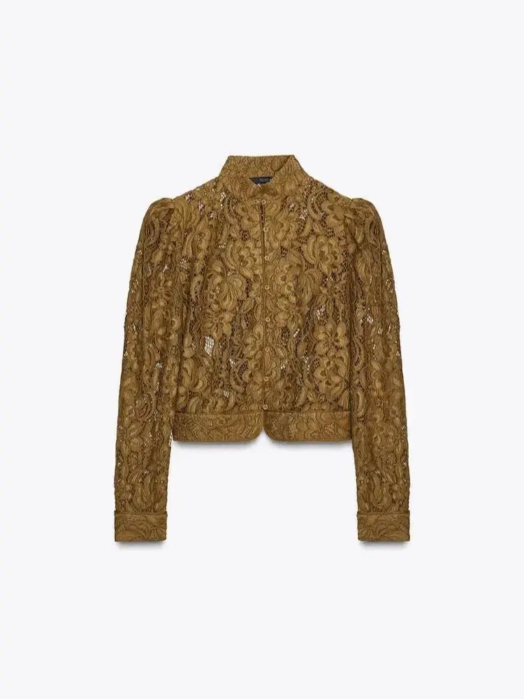 Blouse transparente en dentelle Hannah