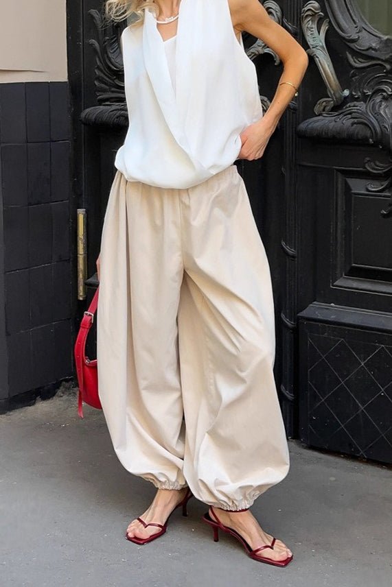 Pantaloni baggy Fenella con vita elasticizzata