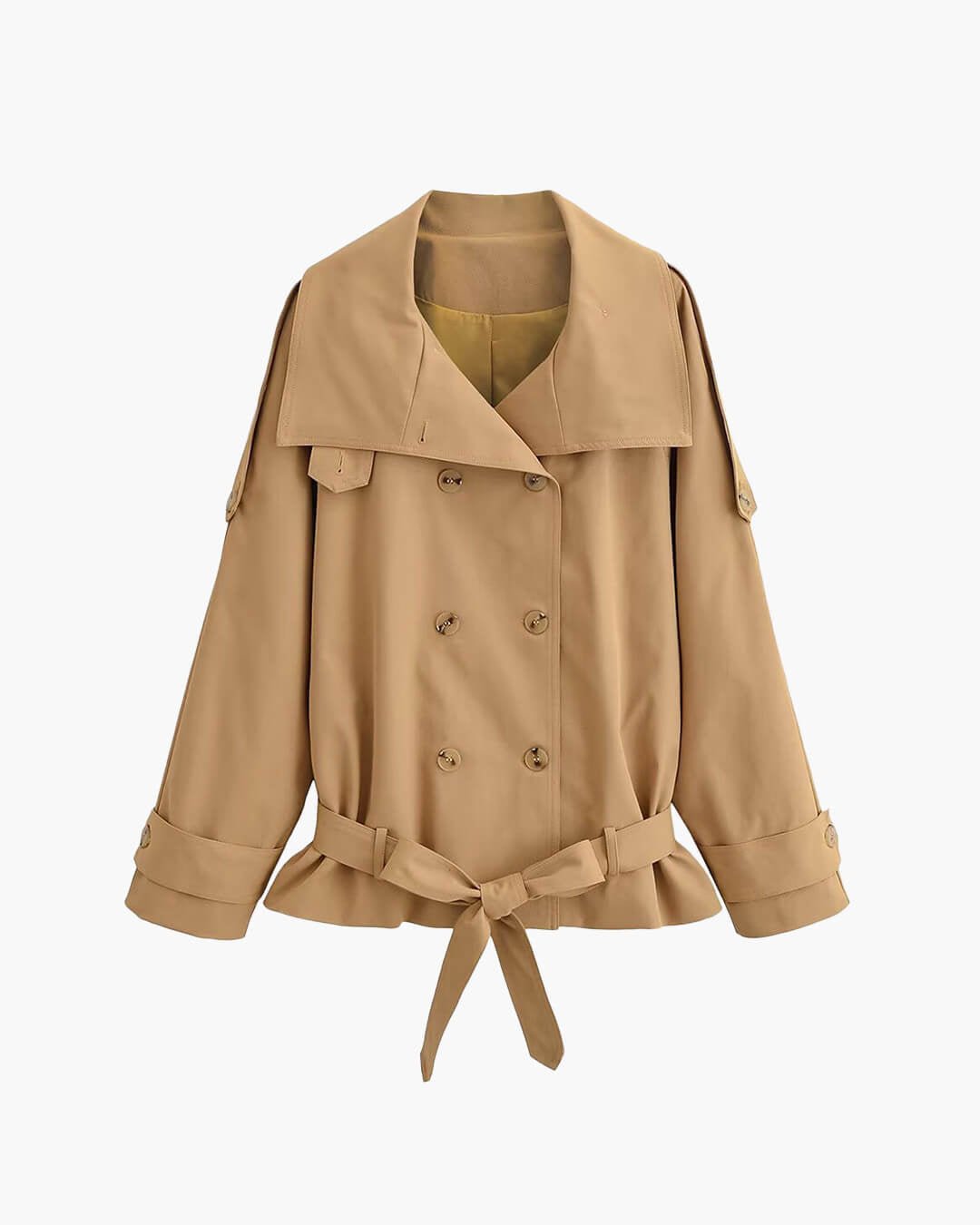Maria High Neck Utility Trench Coat