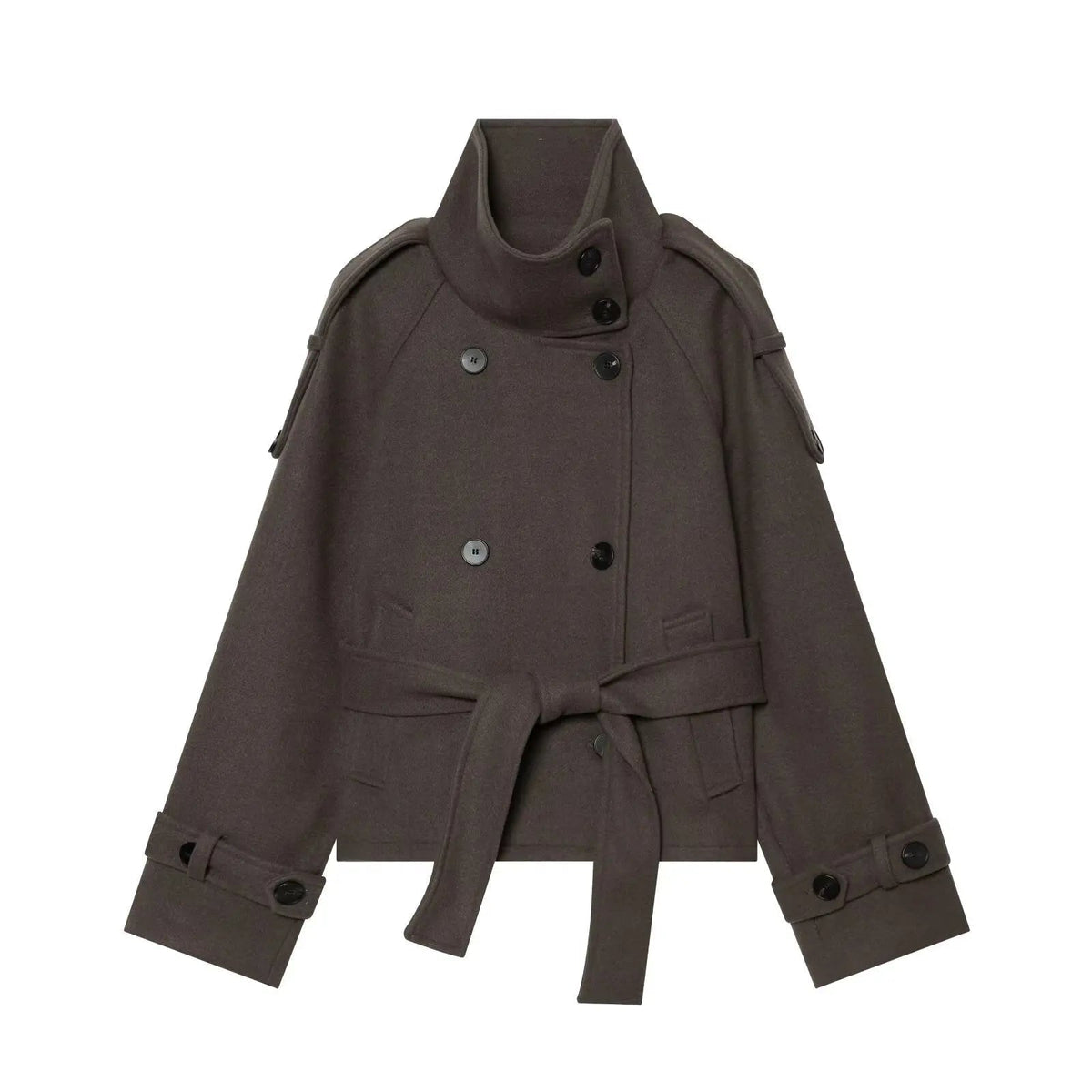 Anne Double Breasted Belted Coat