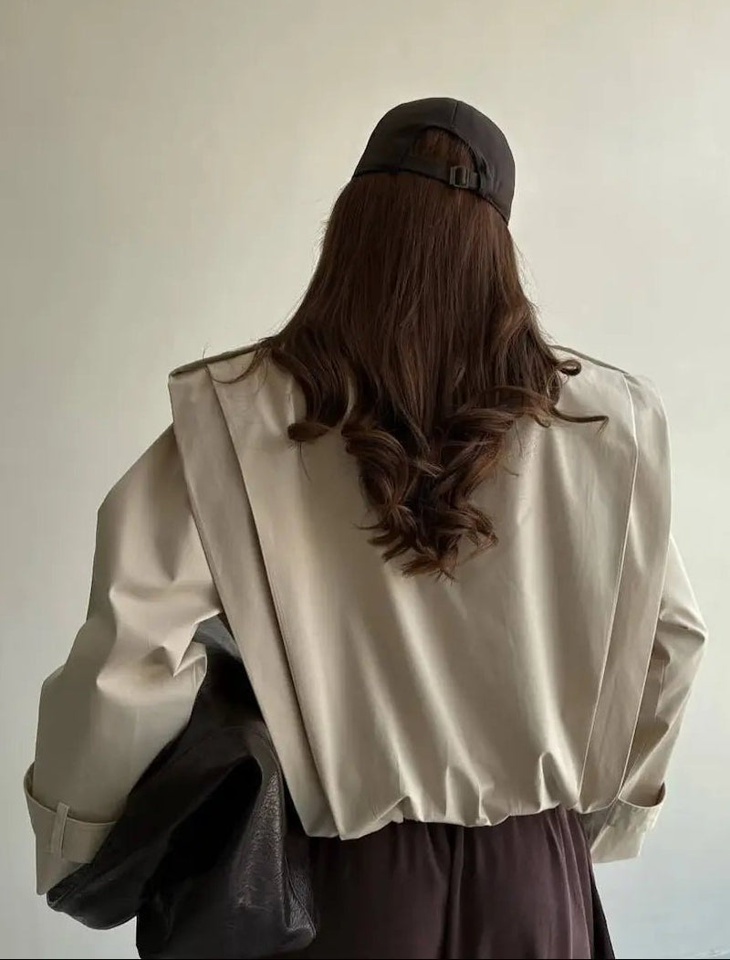 Trench coat plissettato Gloria
