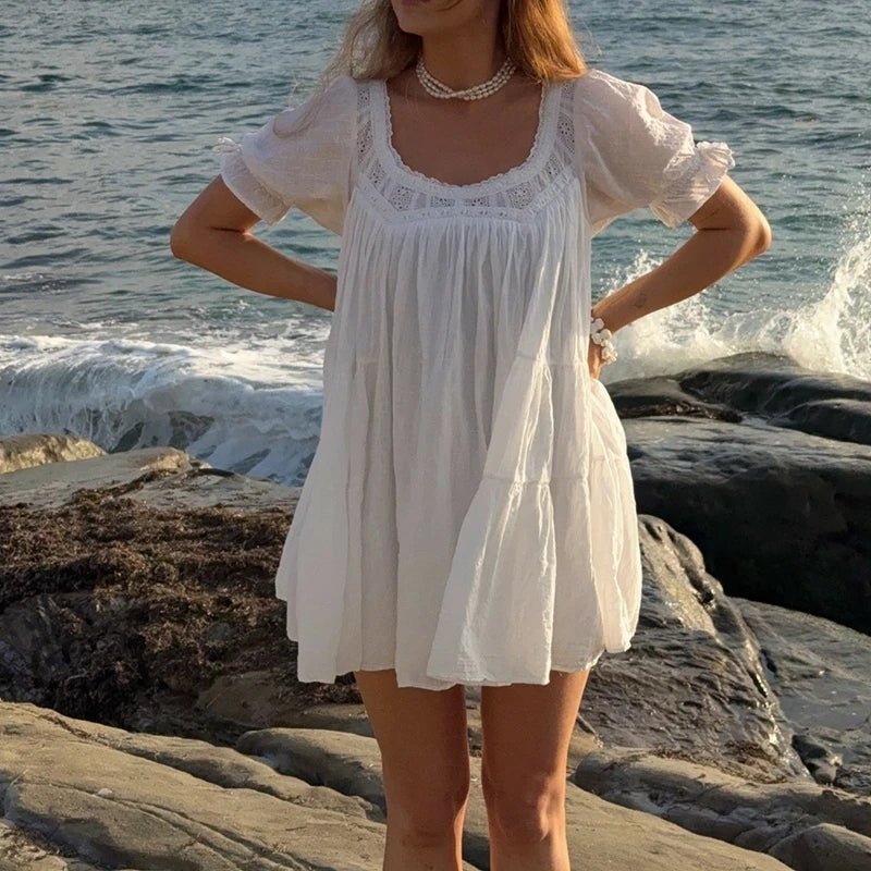 Bianca Puff Sleeve Babydoll Dress