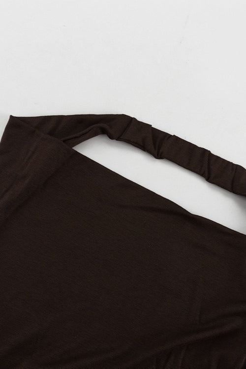 Margot Halterneck rückenfreies Maxikleid