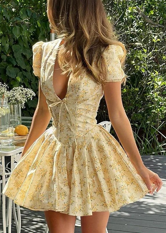 Robe courte Lory en V