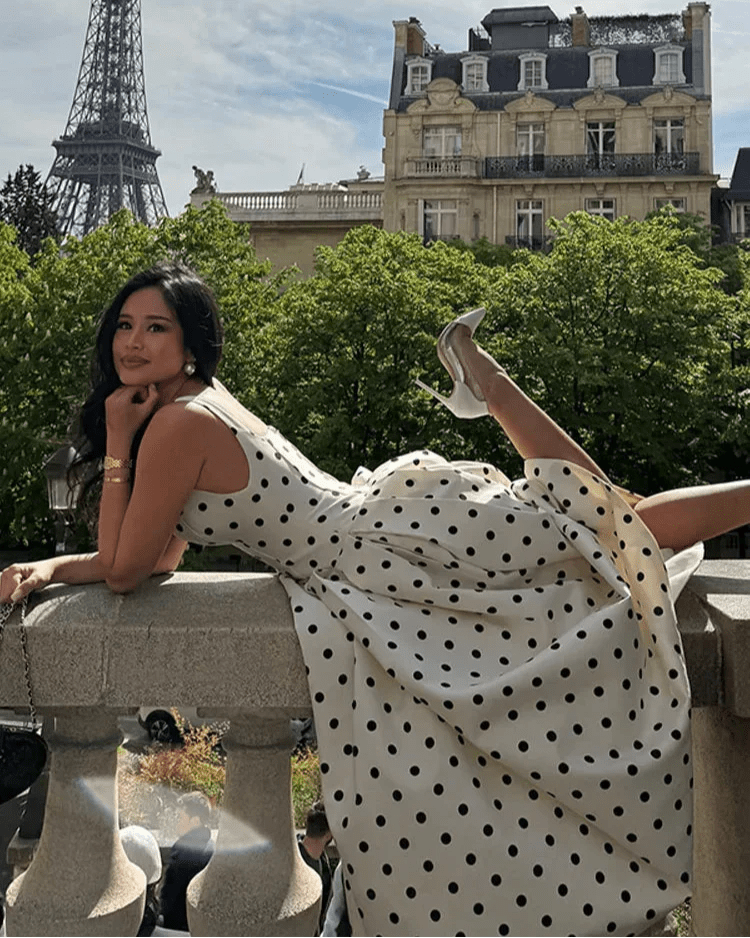 Petra Polka Dot Midi Dress