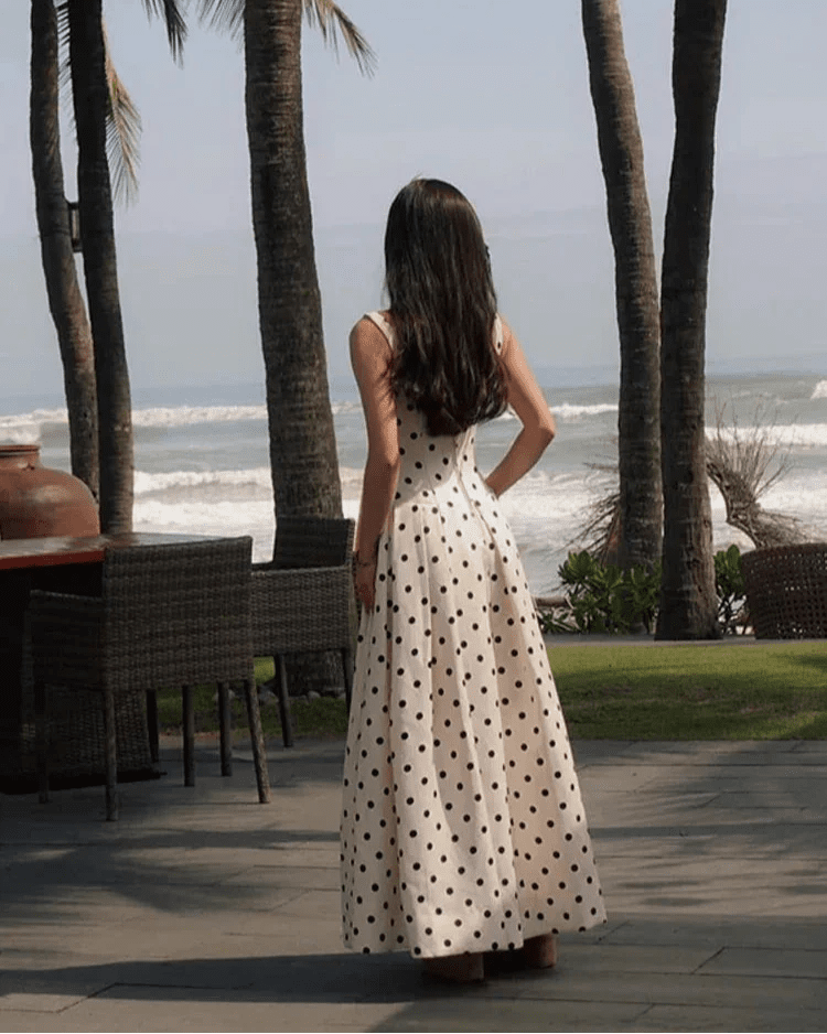 Petra Polka Dot Midi Dress