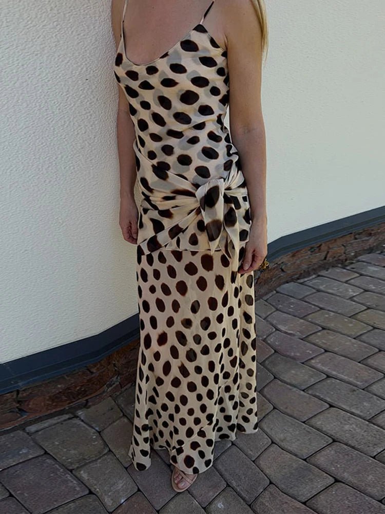Natasha bedrucktes Slip-Kleid